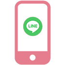 ⑤LINEから利用ができる（専用アプリ等不要）